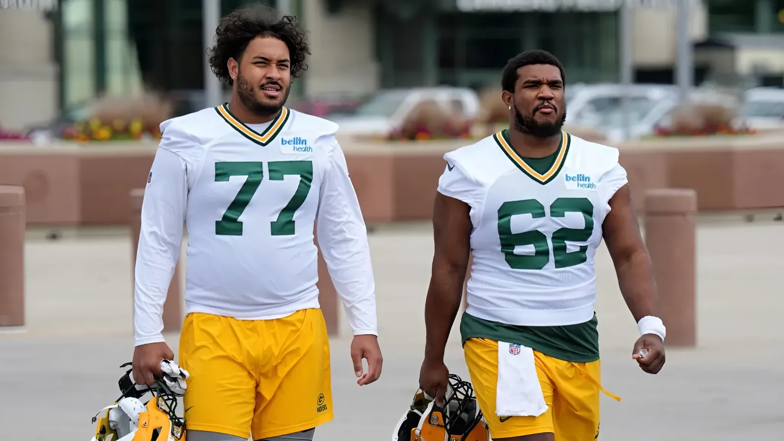 David Bakhtiari reacts to Jordan Morgan's rough minicamp