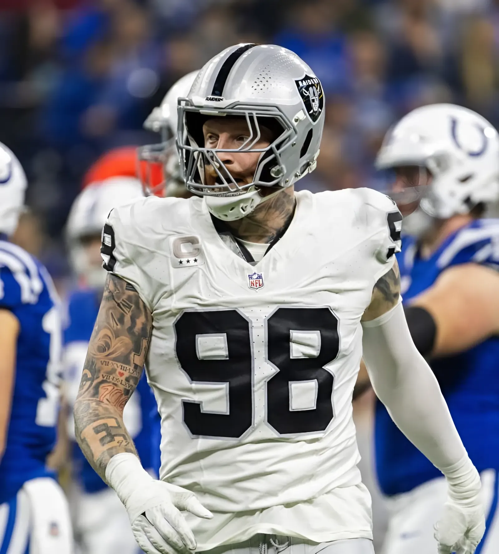 Raiders' new defensive tackle Christian Wilkins is in awe every day watching Maxx Crosby