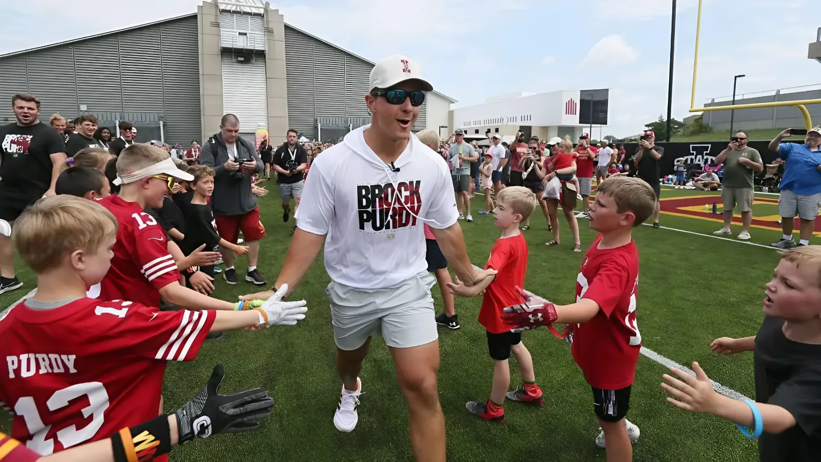 Brock Purdy tears up after receiving heartwarming welcome on 49ers star's latest return to Iowa State