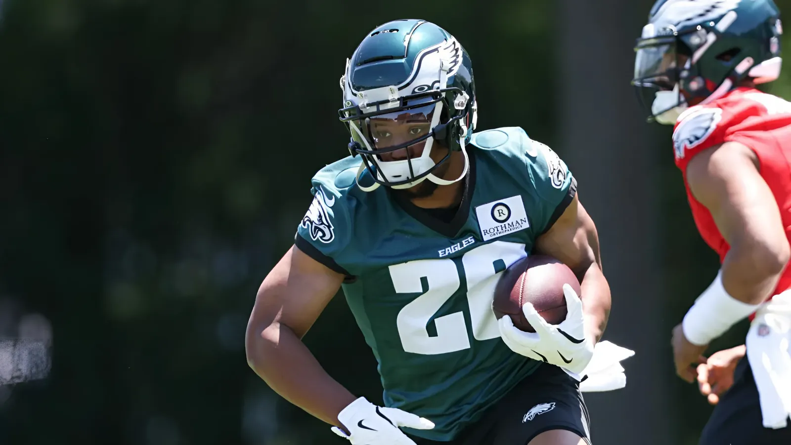 Lane Johnson shares initial reaction to Eagles signing RB Saquon Barkley