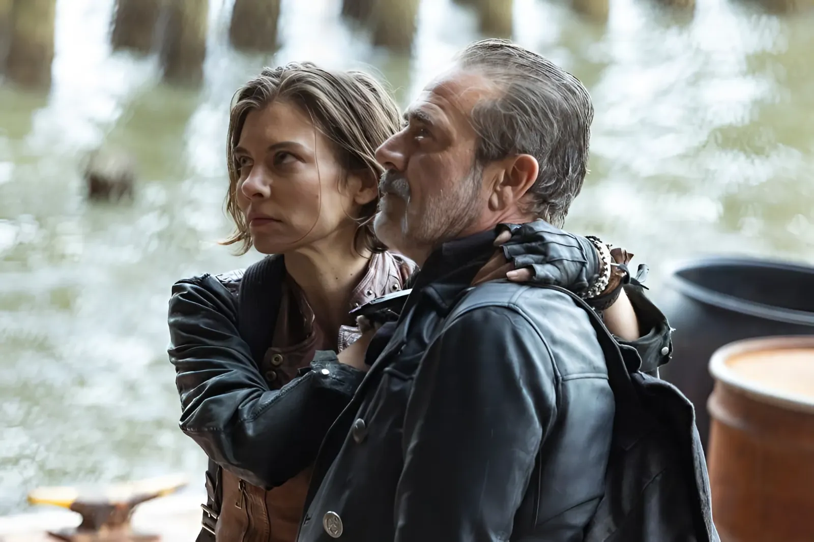 The Walking Dead's Jeffrey Dean Morgan reunites with Lauren Cohan