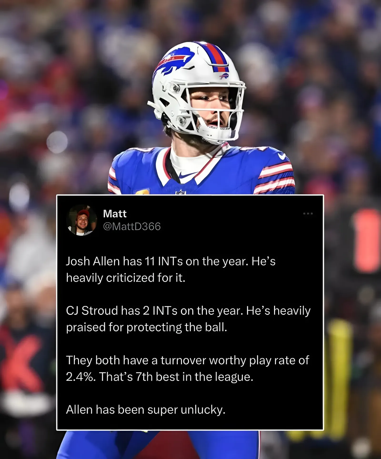 Josh Allen’s Unbelievable Stats That May Annoy Rival Fans