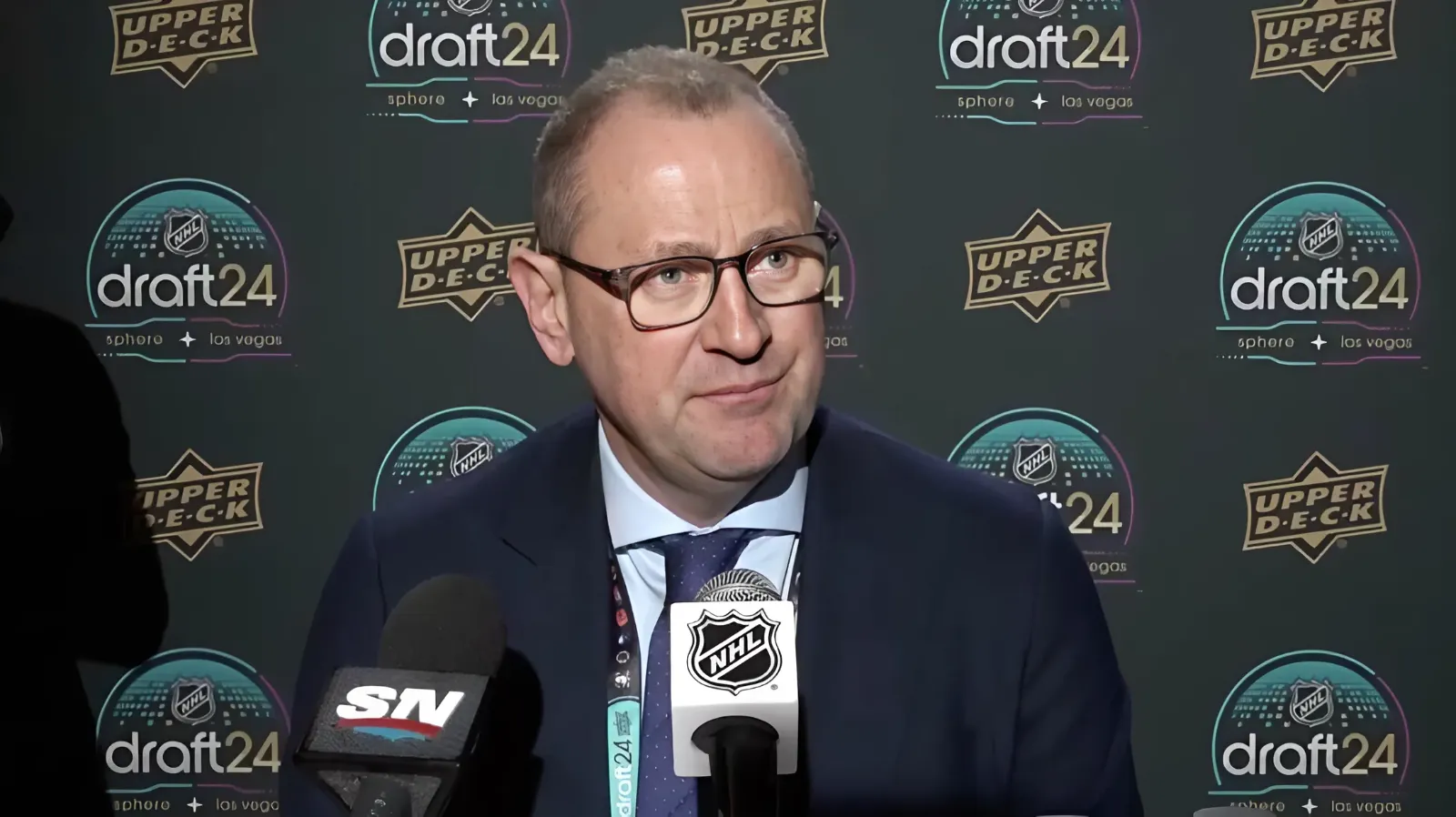 Brad Treliving on acquiring Chris Tanev's rights: "We wanted to jump the queue... An elite defensive player, an absolute warrior, and a culture carrier for your room"