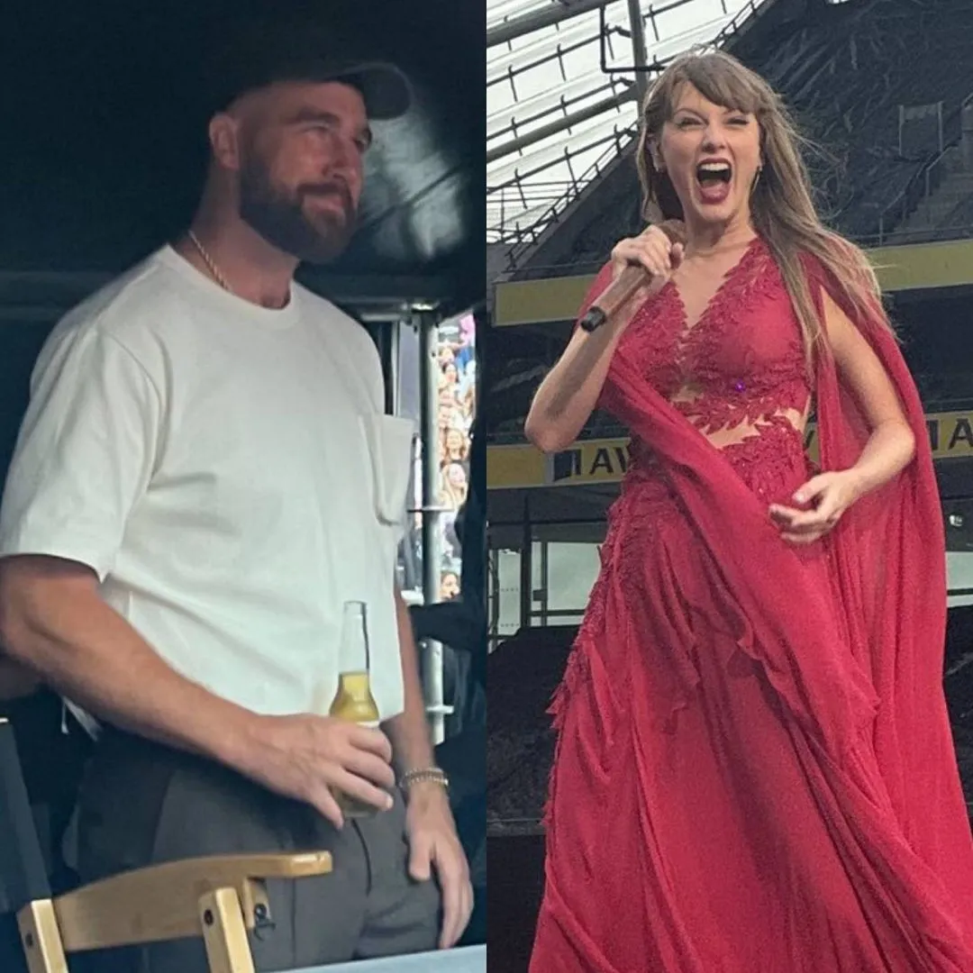 Taylor Swift and Travis Kelce are spotted leaving the stage hand in hand after the Eras Tour Dublin N3 performance.