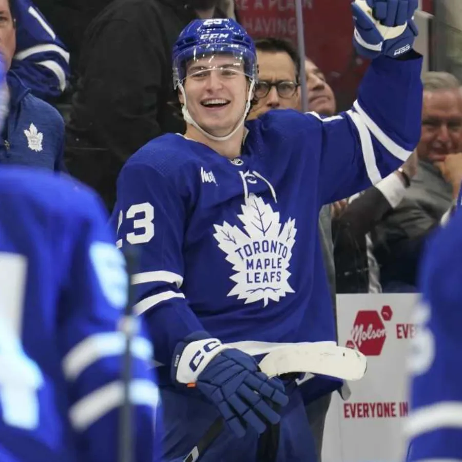 Maple Leafs Forward Matthew Knies Celebrates New Contract for Goaltender Joseph Woll in ‘21 Jump Street’ Inspired Instagram Story