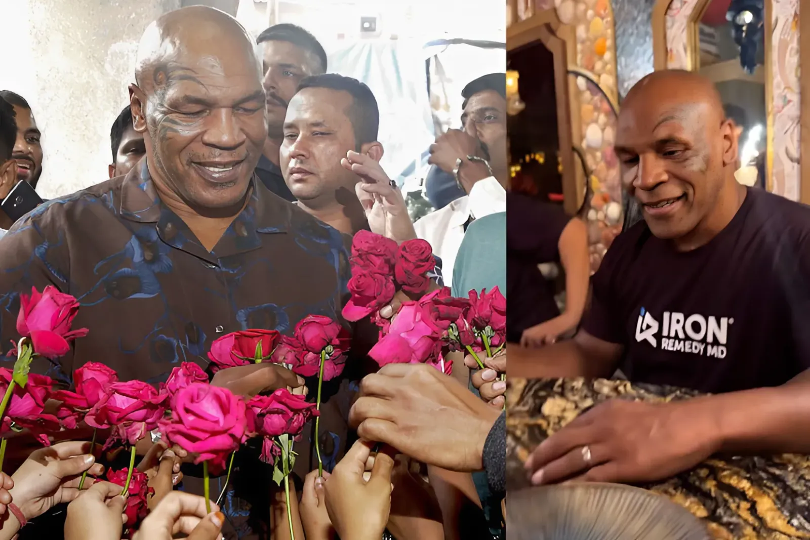 Mike Tyson fans notice worry and concerning detail during private dinner celebration