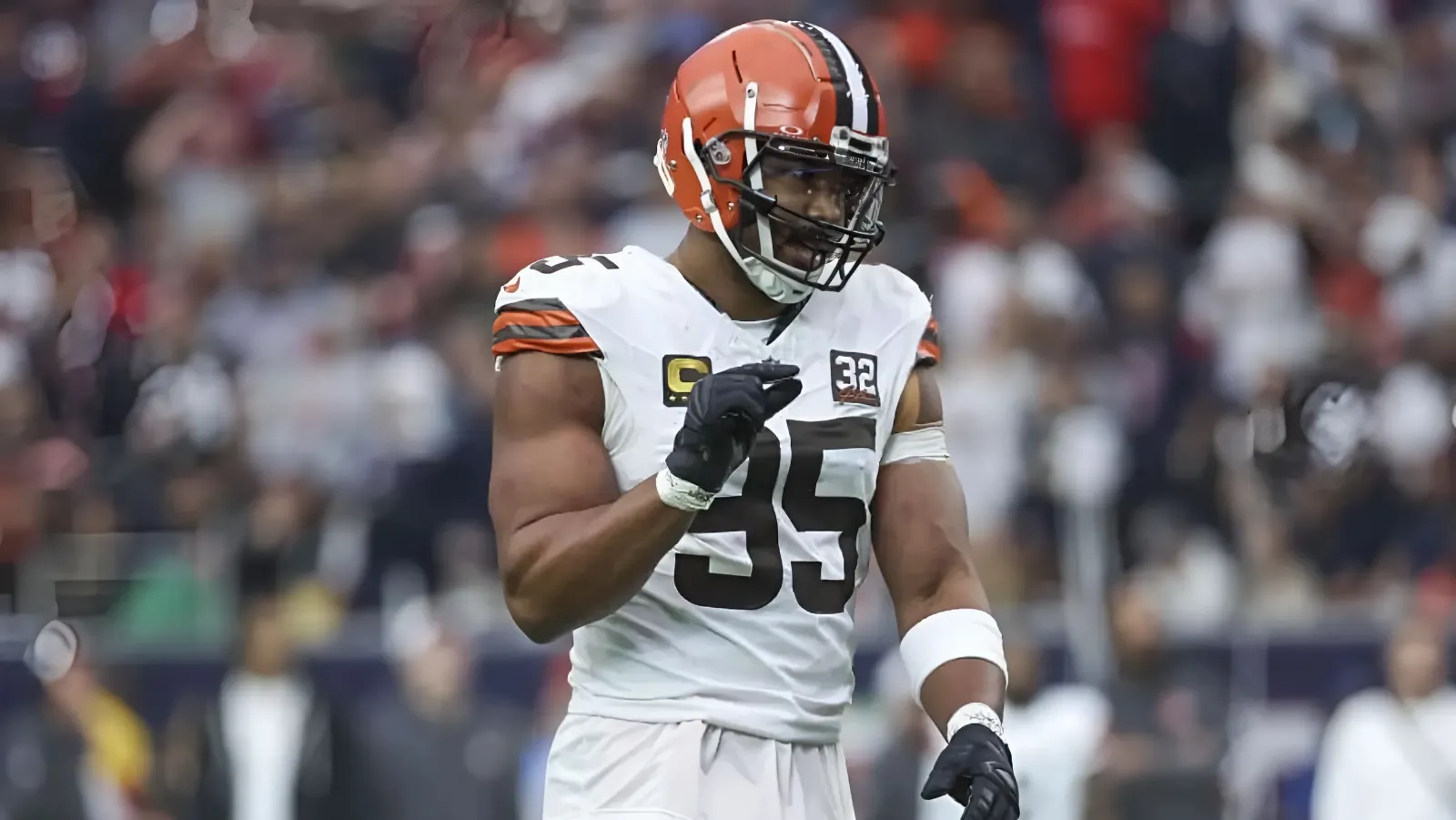 Myles Garrett is still chasing down the Browns' unofficial sack record-holder