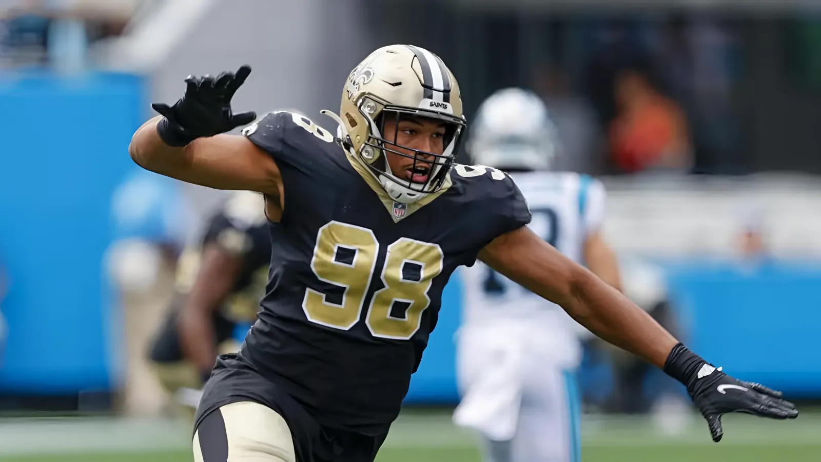 How does the future look for Saints DE Payton Turner as he enters a contract year