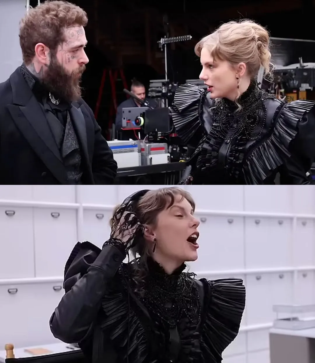 Taylor Swift releases behind-the-scenes footage from Fortnight music video - as collaborator Post Malone reveals his sweet nickname for her