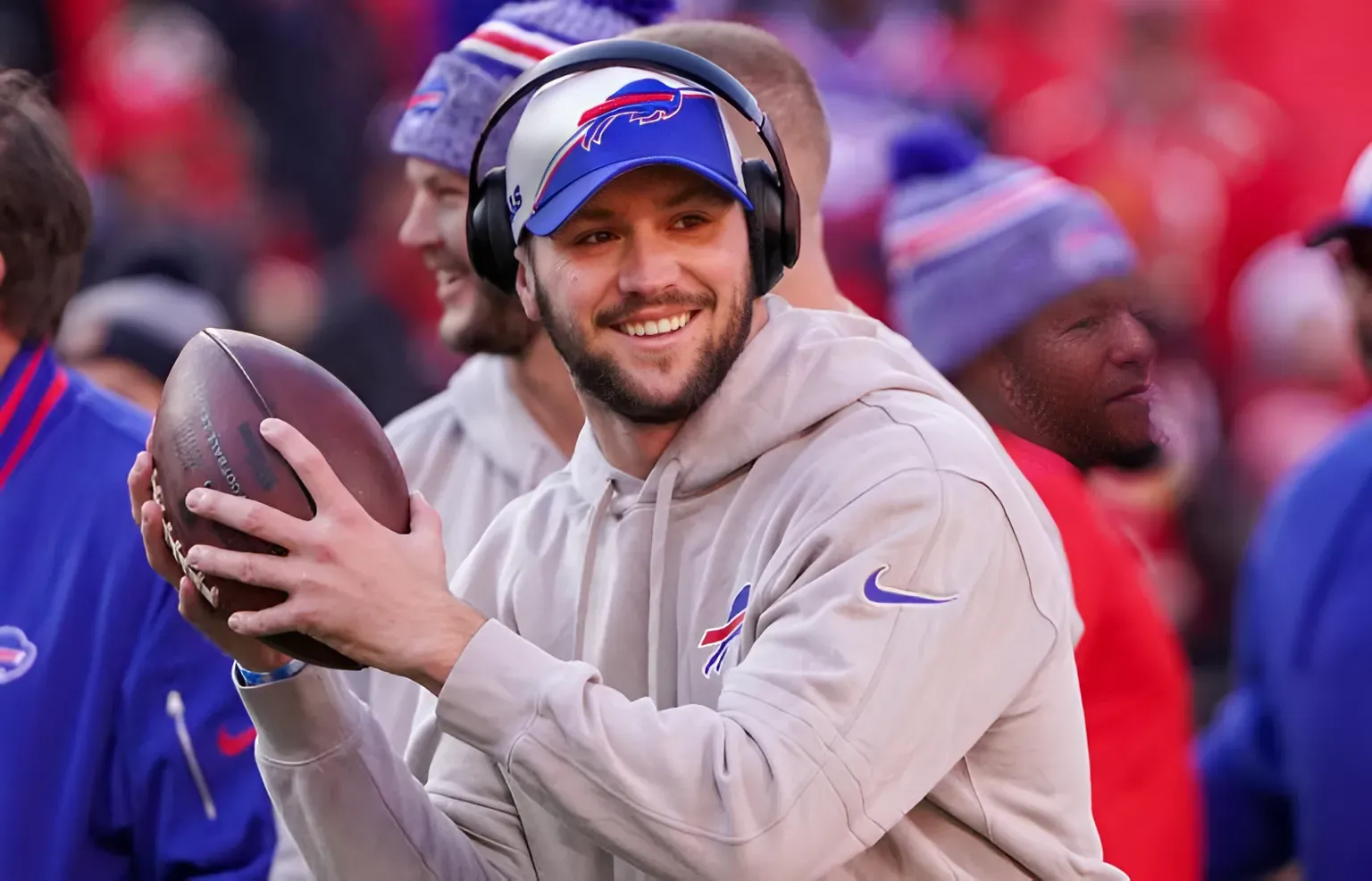 Viral Video Shows Bills QB Josh Allen Singing at Teammate’s Wedding