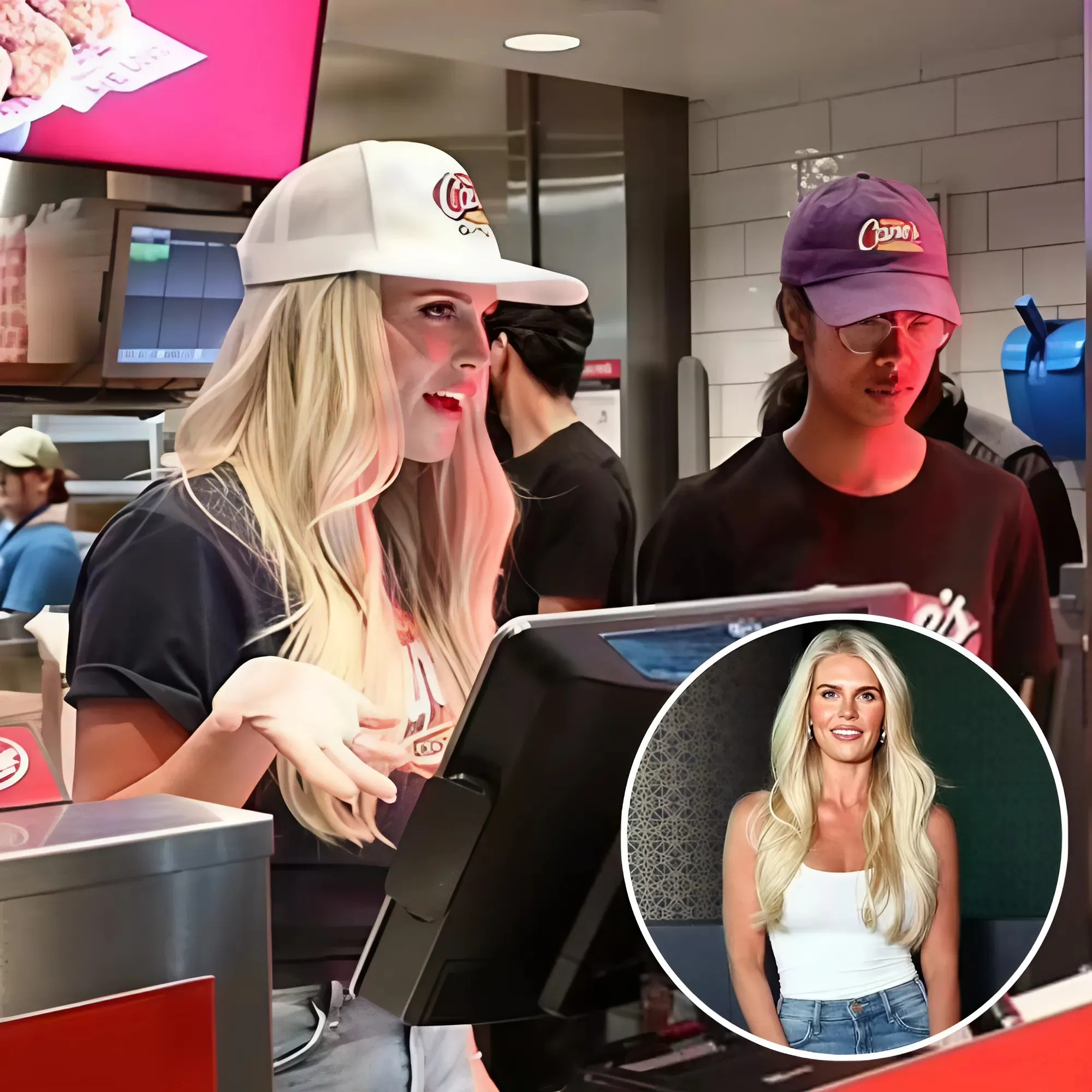 Madison LeCroy of Southern Charm fame is seen working as a CASHIER at fast food restaurant in Las Vegas