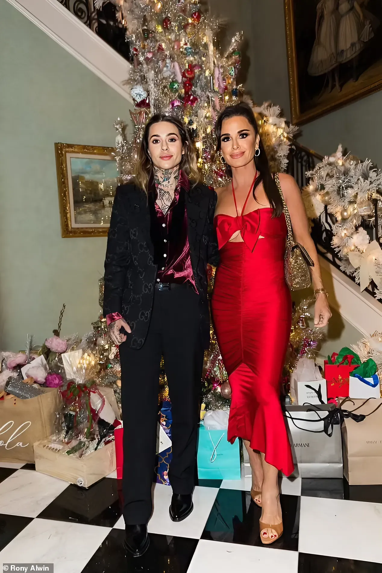 Kyle Richards takes rumored lover Morgan Wade to Kathy Hilton's Christmas party