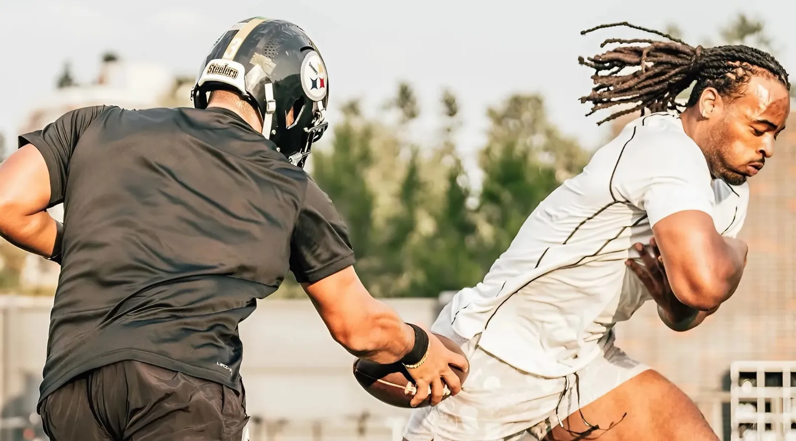 Russell Wilson Puts in Work with Najee Harris at UCLA