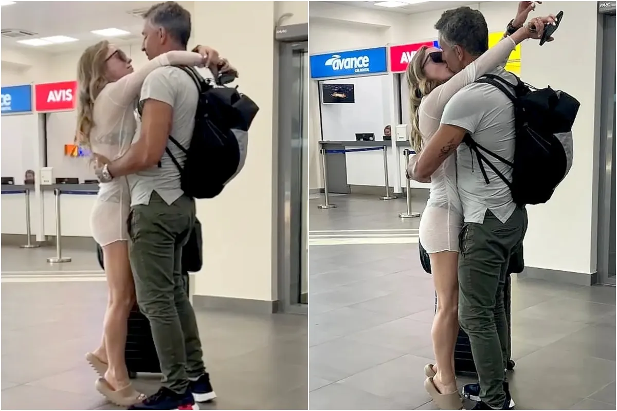 MAURICIO UMANSKY LOCKING LIPS W/ WOMAN AT AIRPORT Year After Kyle Separation