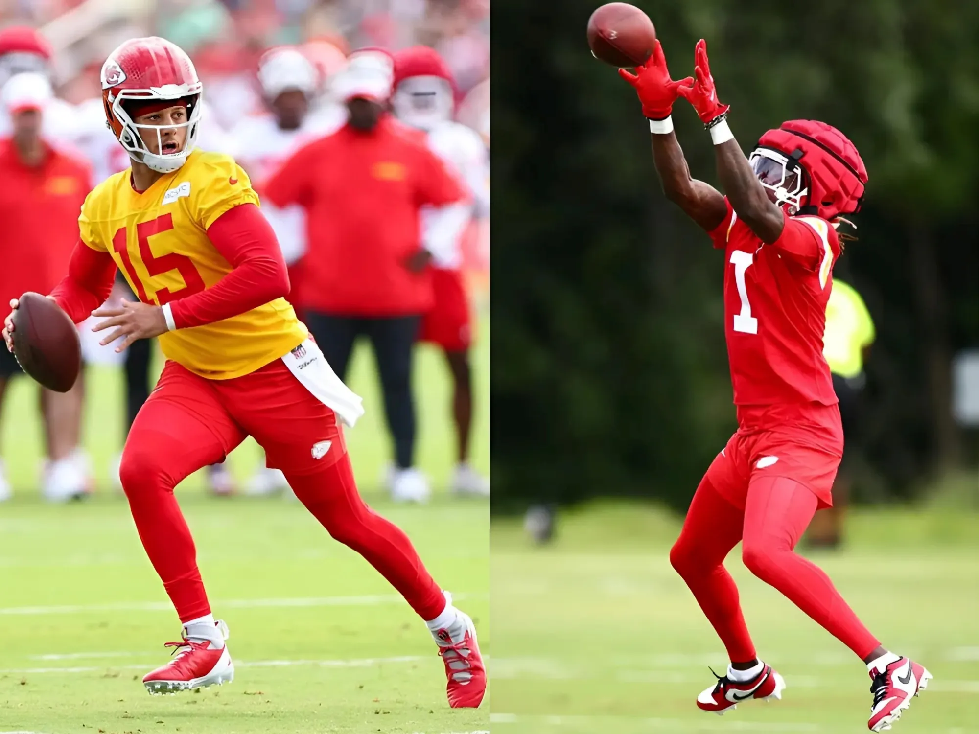 WATCH: Patrick Mahomes and Ex Longhorns WR Xavier Worthy Already Showing Chemistry at Training Camp