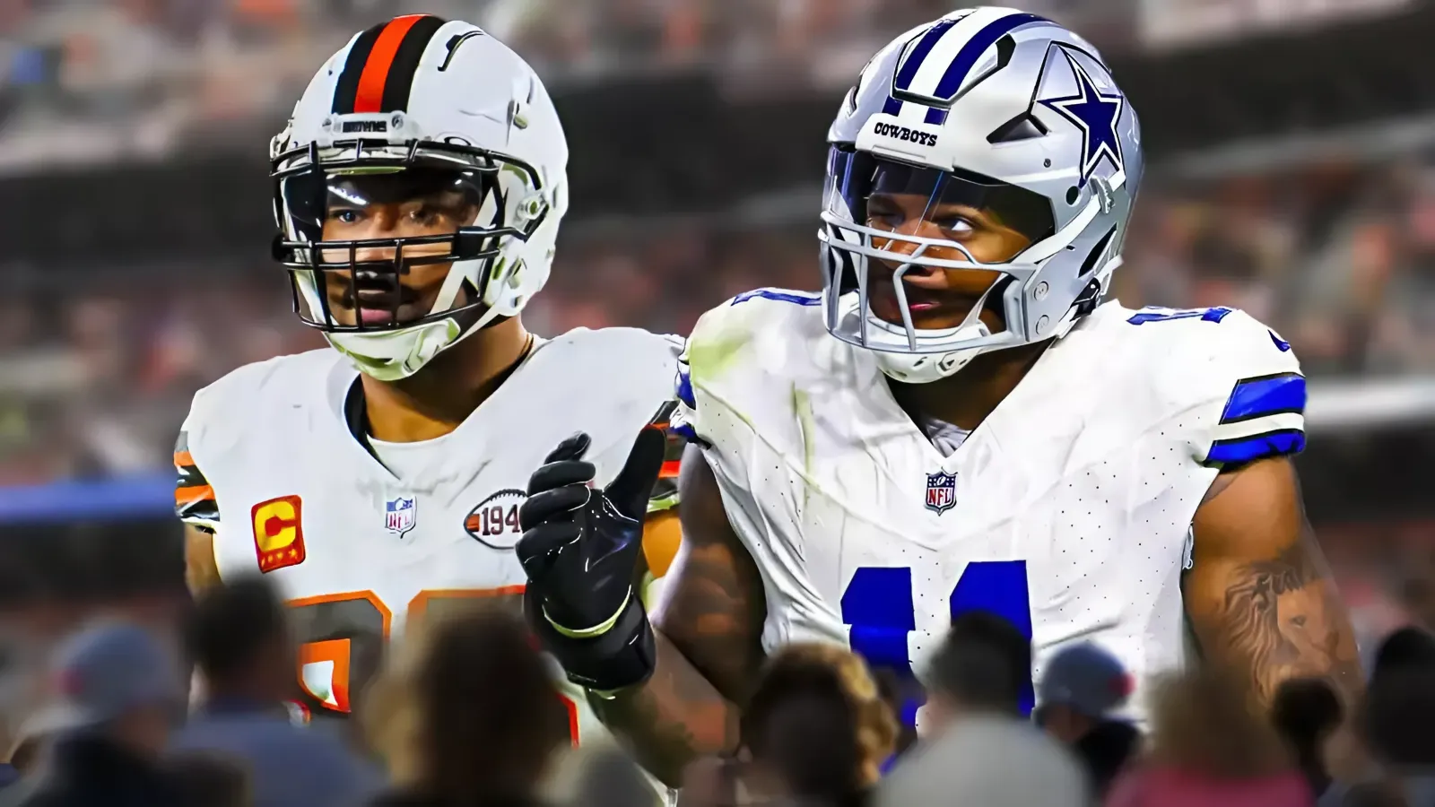 Cowboys' Micah Parsons throws shade at Myles Garrett after top defensive line snub