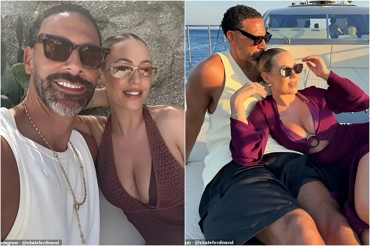 Kate and Rio Ferdinand showcase their beach bodies as they put on a loved-up display during sunshine break in Mykonos liennhi