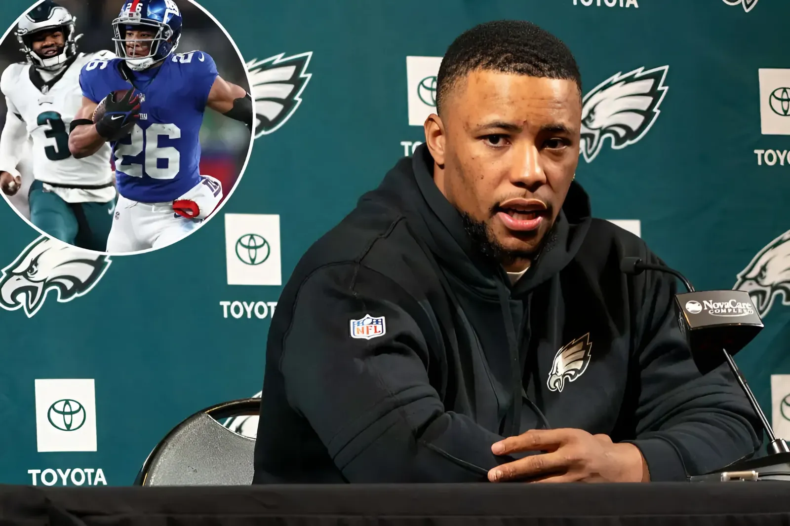 Eagles’ Saquon Barkley Sounds Off on ‘Disrespectful’ Phone Call With Giants