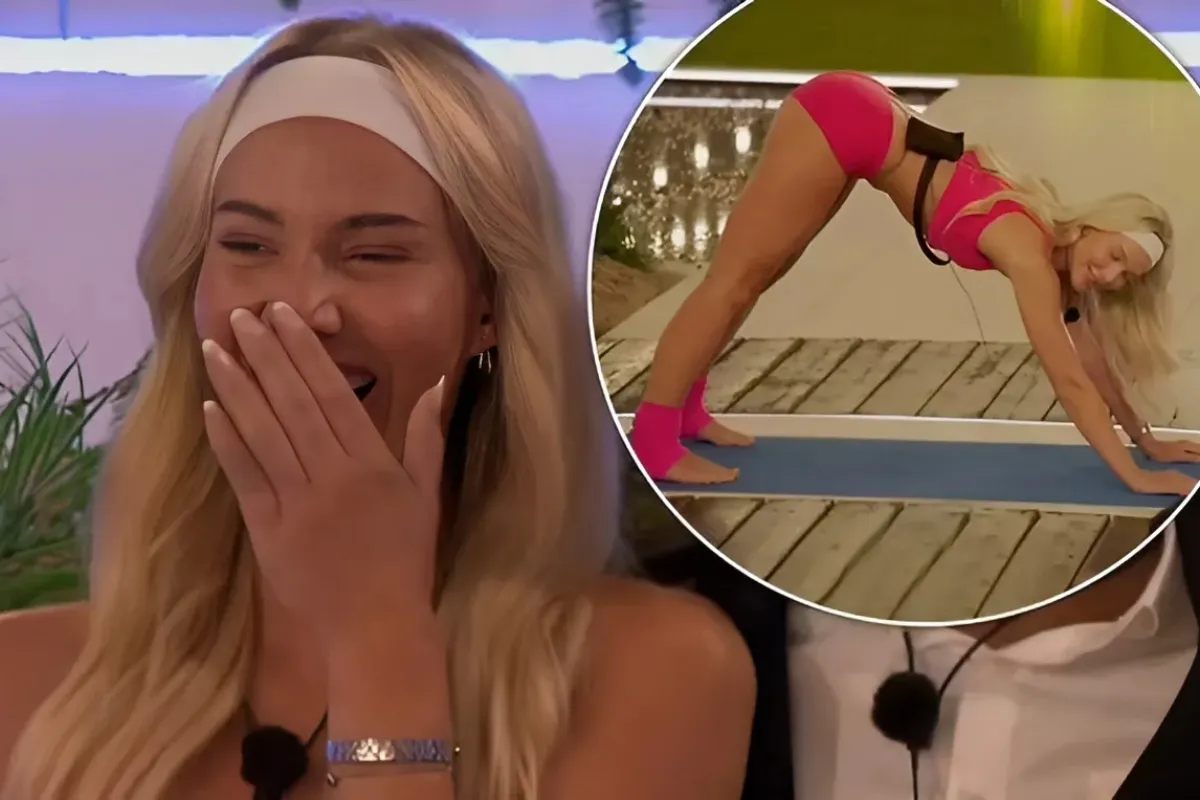 Love Island viewers are left perplexed by Grace's raunchy yoga moves in the villa talent show and claim she will soon be 'starting an OnlyFans' ngocc