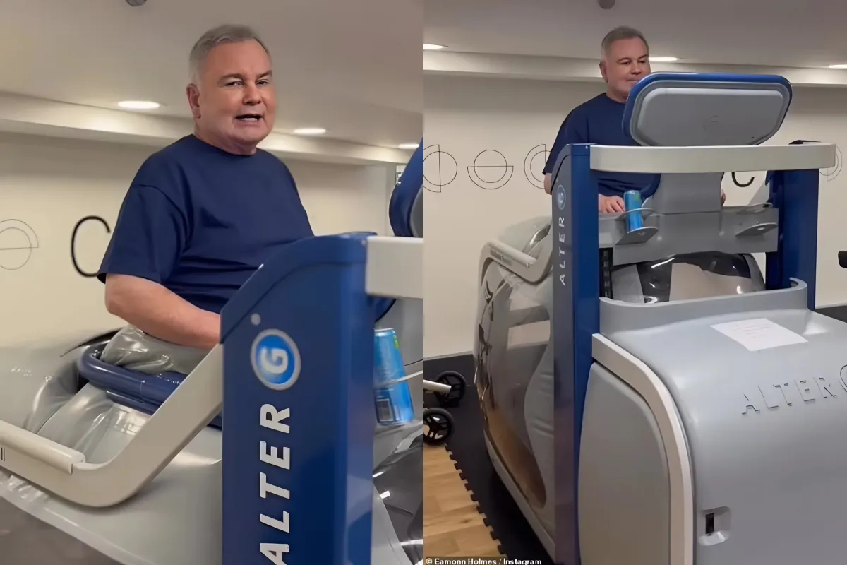 Eamonn Holmes, 64, uses anti-gravity treadmill to aid his mobility amid crippling health battle ngocc