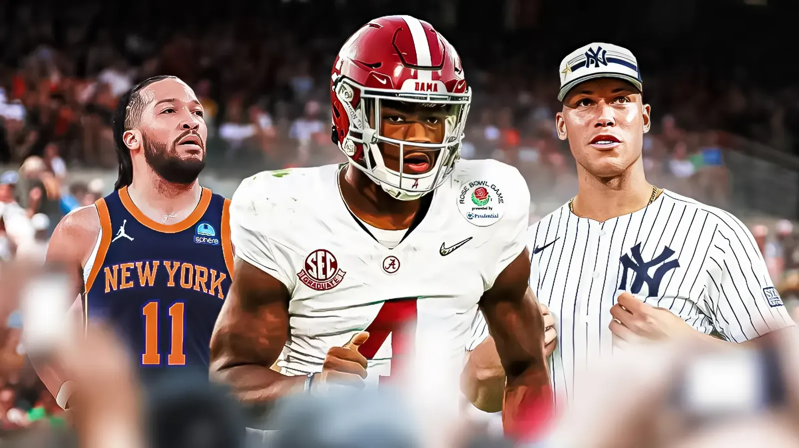 Alabama football's Jalen Milroe, Yankees' Aaron Judge pull off cool item swap