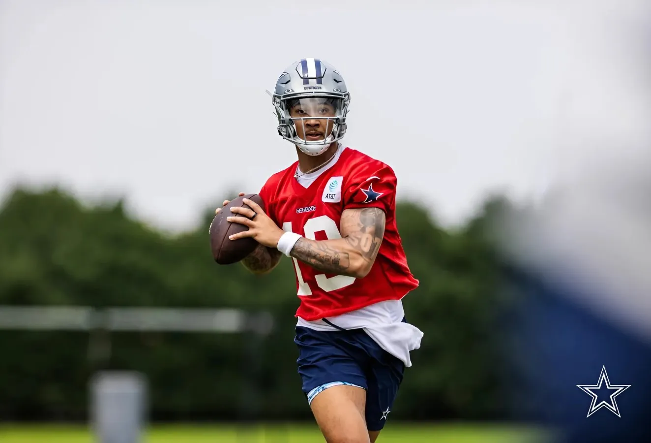 Watch Trey Lance get off to ugly start at Cowboys training camp