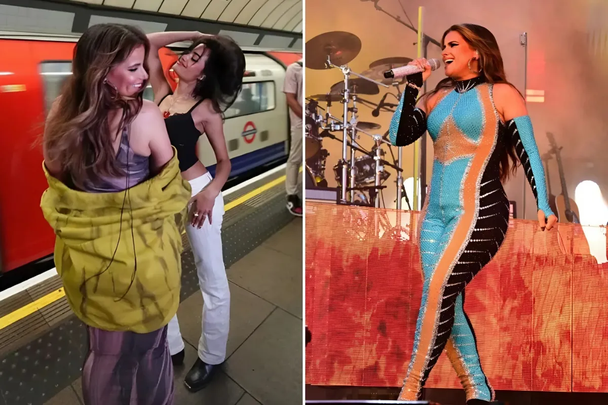 Huge A-list singer stuns London Underground commuters as she gets the tube during UK visit ngocc