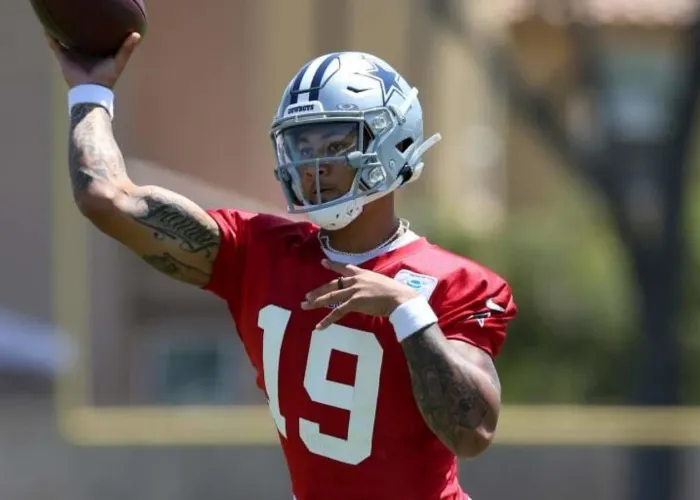 Video shows Trey Lance's rocky start to Cowboys training camp