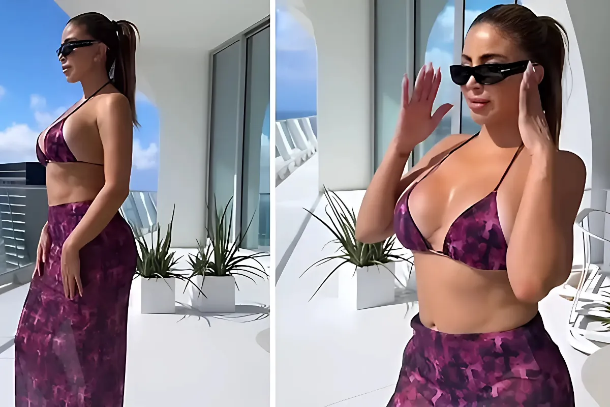 Larsa Pippen flaunts her toned abs in a tiny bikini and matching sarong after confirming split from Marcus Jordan hangg