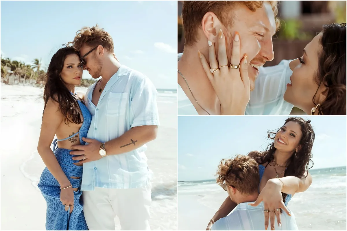 Johnny & Amy Mcintyre from Love is Blind Season 6 in Tulum Mexico! 🥂 liennhi