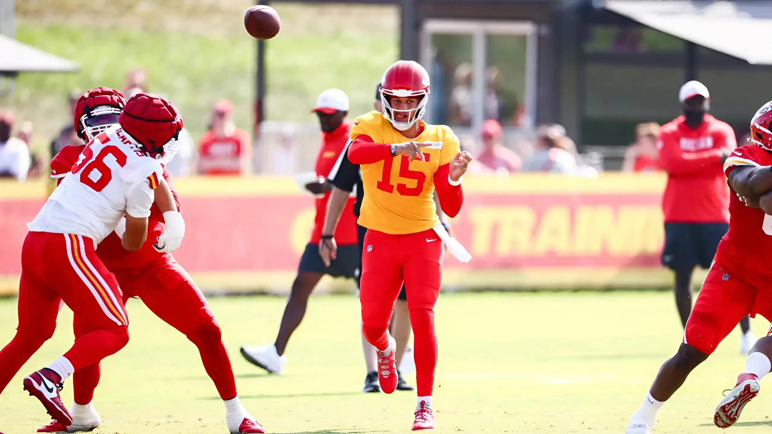 Patrick Mahomes is obviously very happy about the recent news the Kansas City Chiefs got