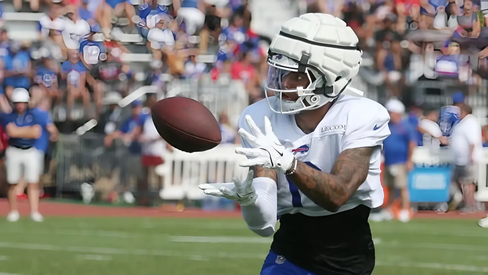 Watch: Bills WR Keon Coleman continues to make great catches at training camp