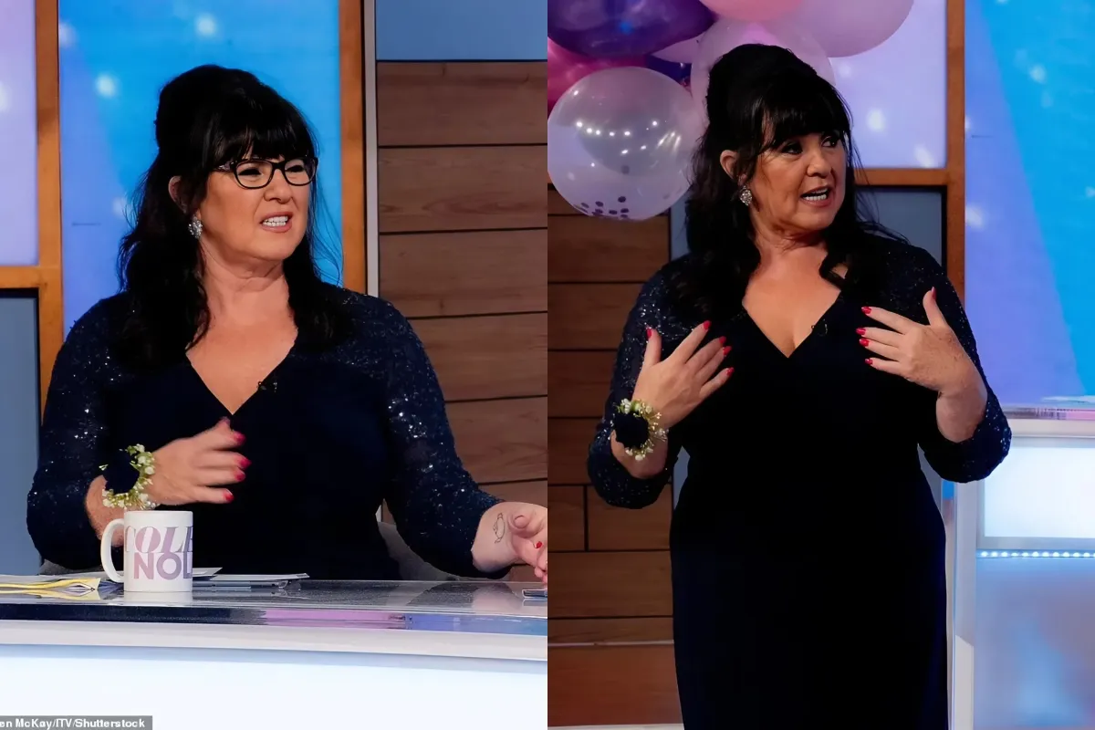 Coleen Nolan showcases her trim figure in a glamorous plunging gown as she celebrates Loose Women's 25th Anniversary ngocc