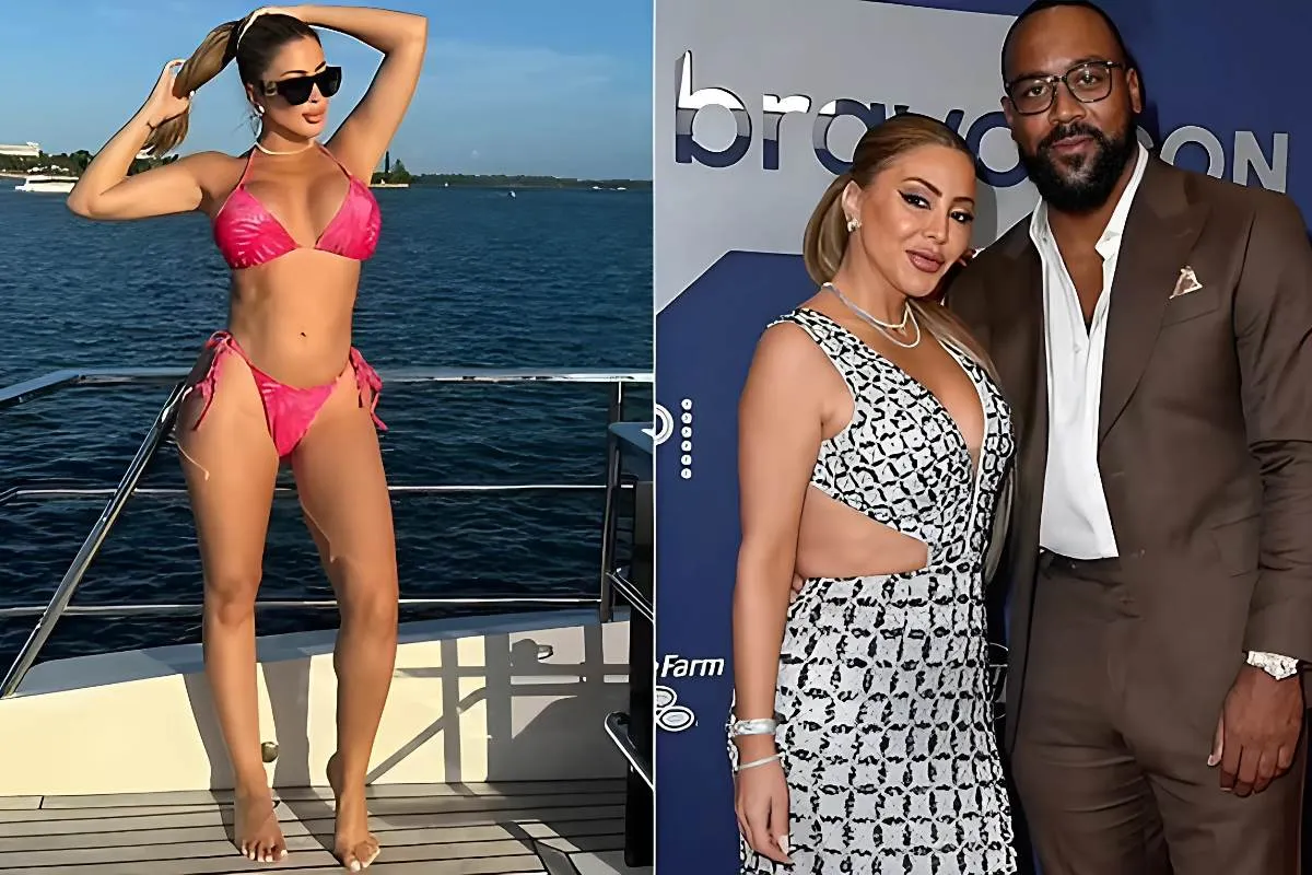 Larsa Pippen proves she is still a pinup at 50 as she models a tiny pink bikini in Miami... after confirming her split from Marcus Jordan, 33 tram