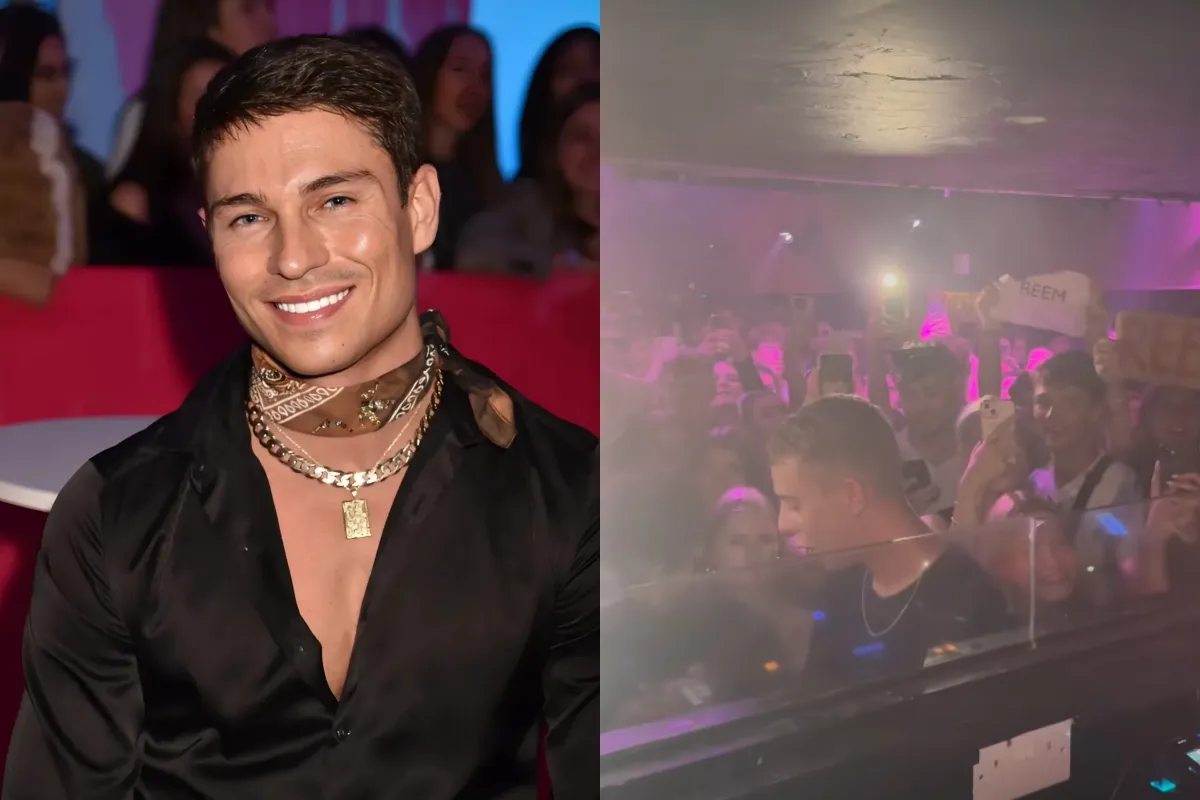 Watch Joey Essex get mobbed by Love Island fans at nightclub appearance as he returns to work after leaving the villa ngocc