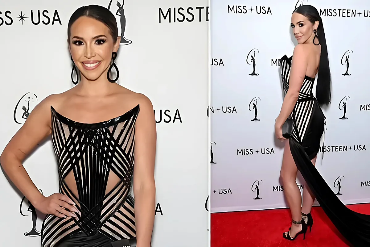 Scheana Shay stuns in cut-out black mini dress while serving as judge for 73rd annual Miss USA Pageant in LA hangg