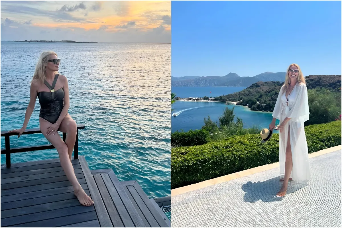 Strictly host Tess Daly strips down to stylish swimwear on luxury holiday ahead of new series liennhi