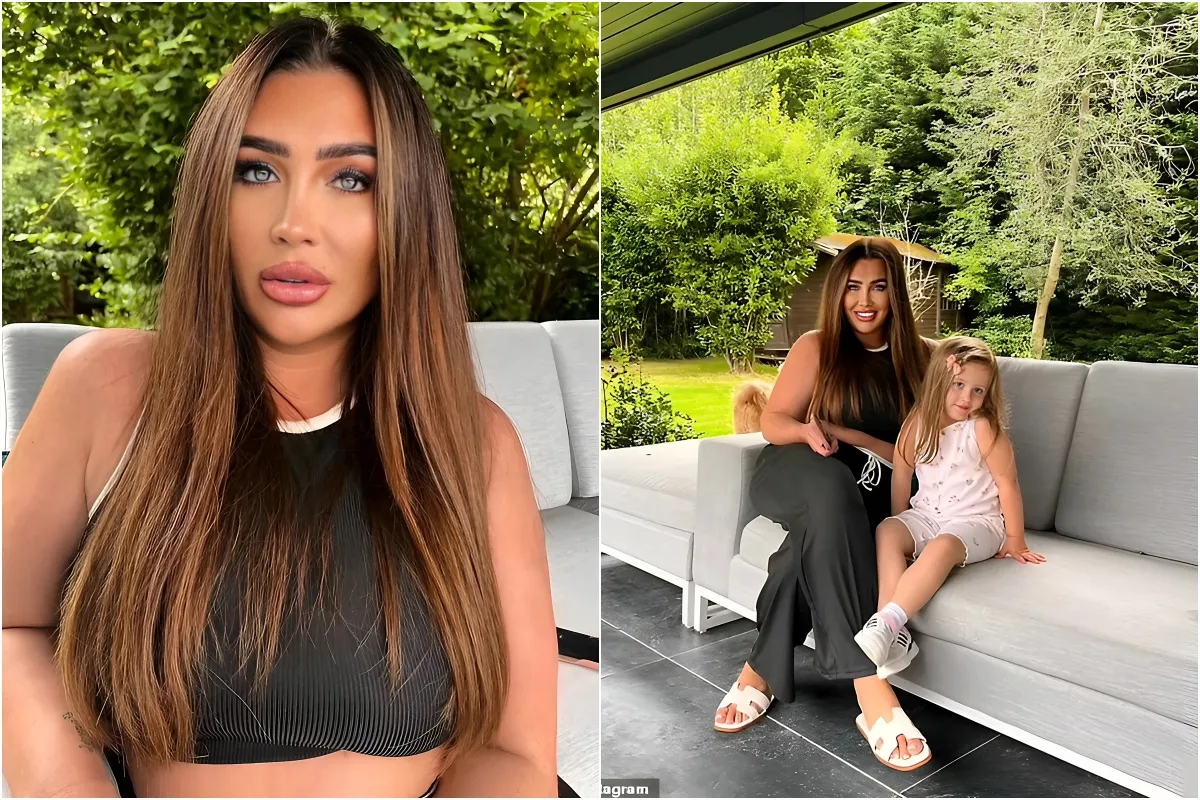 Lauren Goodger shares a picture of her swollen stomach and says people think she is pregnant after opening up about her health battle liennhi