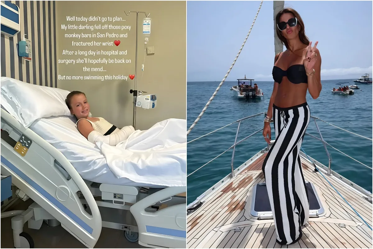 Towie star Cara Kilbey’s daughter, 8, rushed to hospital after nasty accident on holiday as she’s pictured in A&E bed liennhi