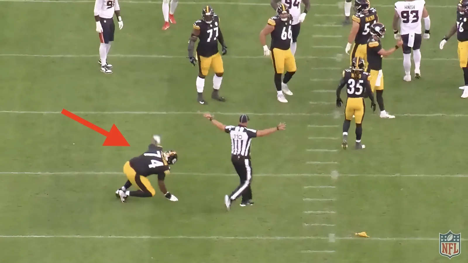 Steelers OL had perfect response to his viral flop vs. Texans