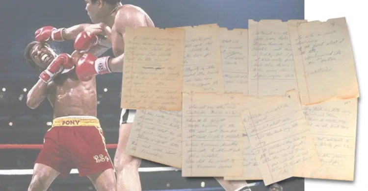 Ali’s Handwritten Speech Asking for Spinks Rematch Up for Auction