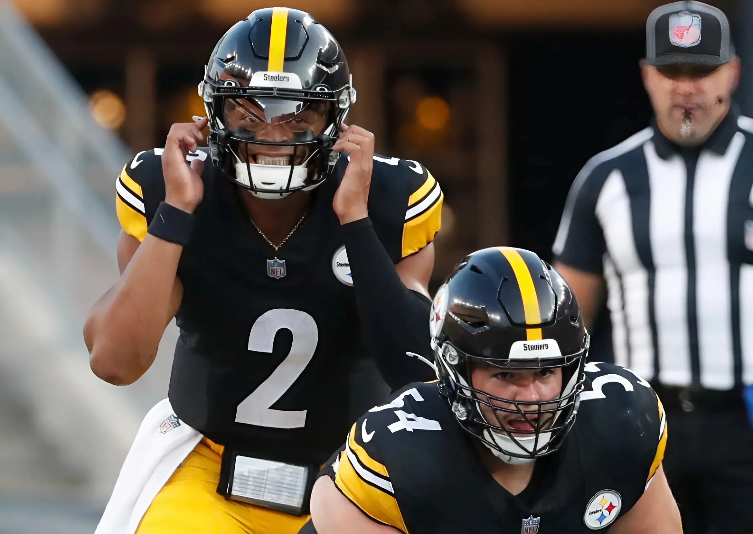 'Little Scuffle' In Steelers-Bills Joint Practice After QB Justin Fields Knocked Down