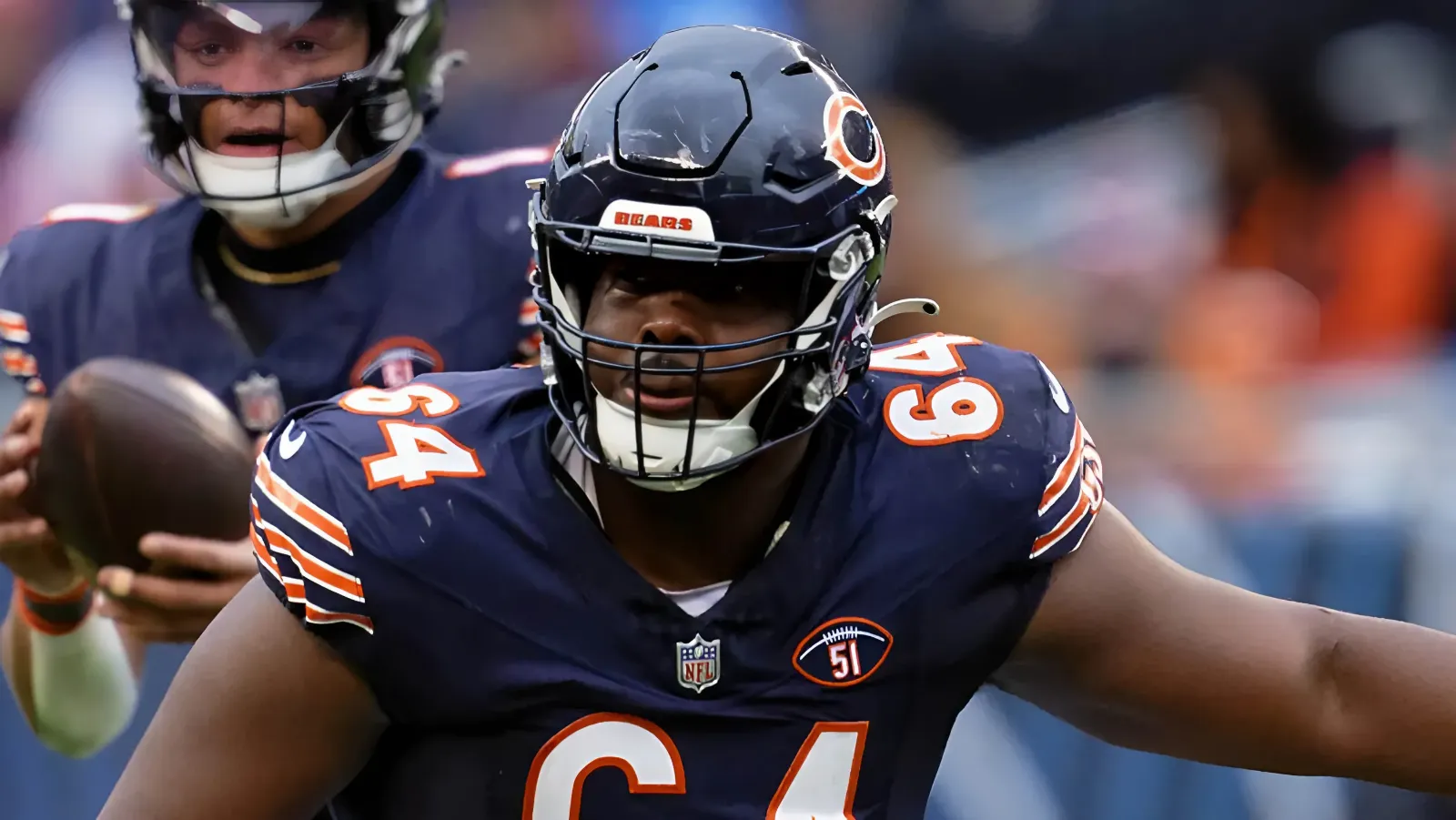 ‘Stuff Happens’: Chicago Bears OL Nate Davis has message for fans who think he’s blowing off practice