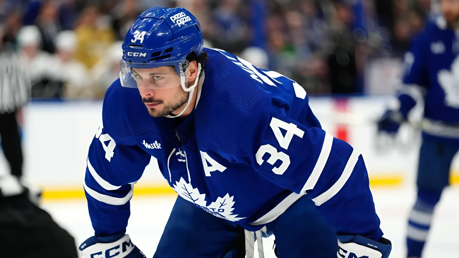 Maple Leafs' Auston Matthews takes ice for first time as new captain