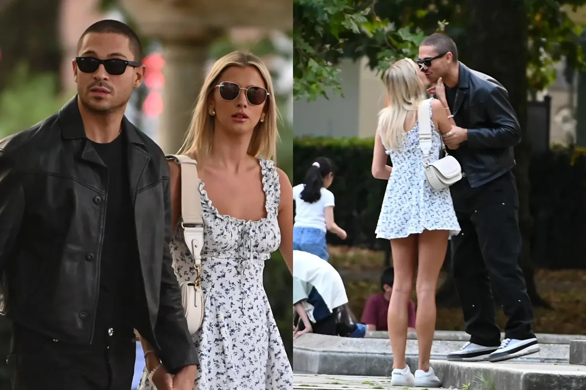 Love Island’s Joey Essex and Jessy Potts kiss in the street before enjoying lunch date as they shut down split rumours ngocc