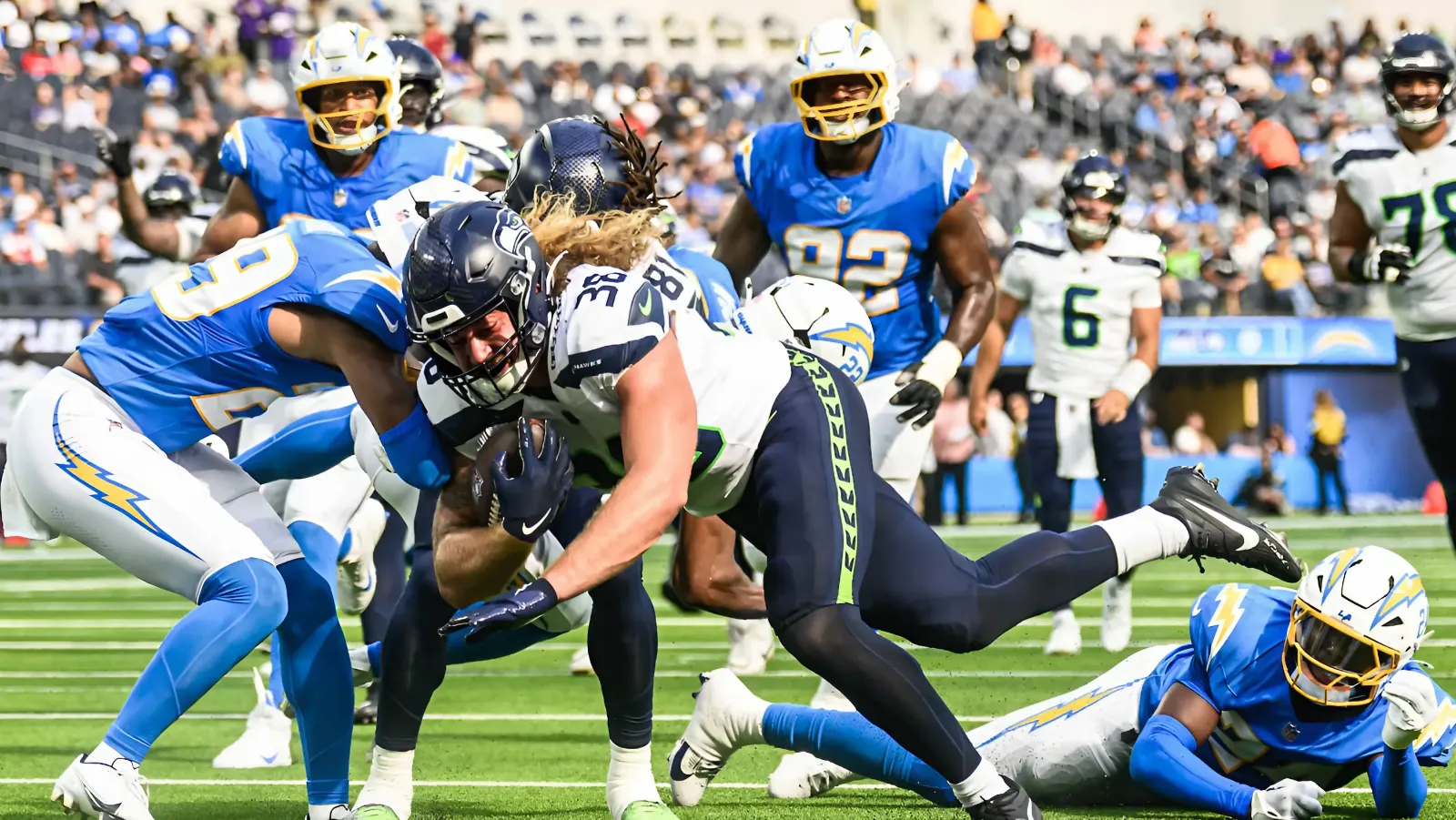 Seahawks TE Brady Russell Proving To Be 'A Guy That Just Forces His Way Onto The Field'