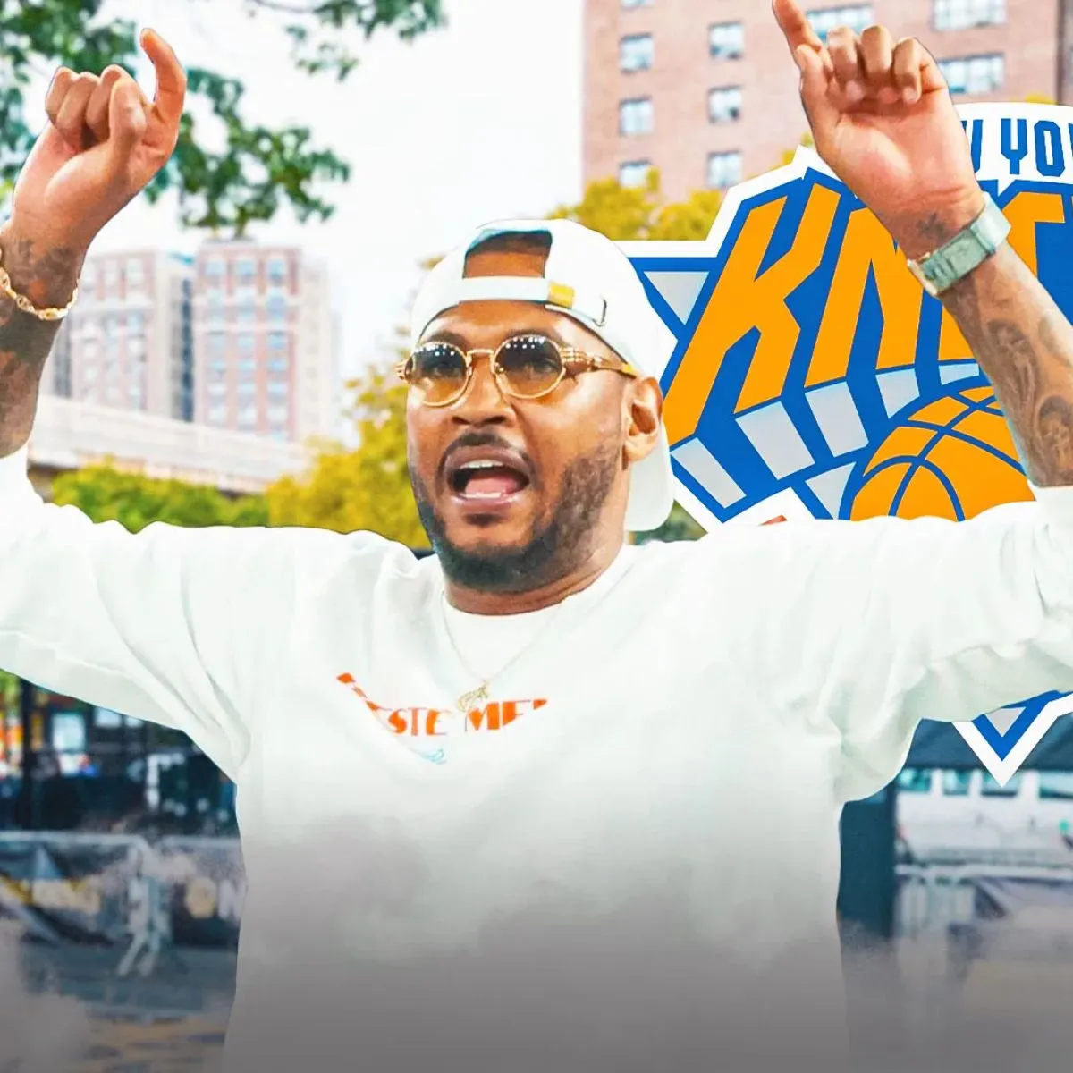 Carmelo Anthony, Knicks legends draw attention amid Rucker Park event