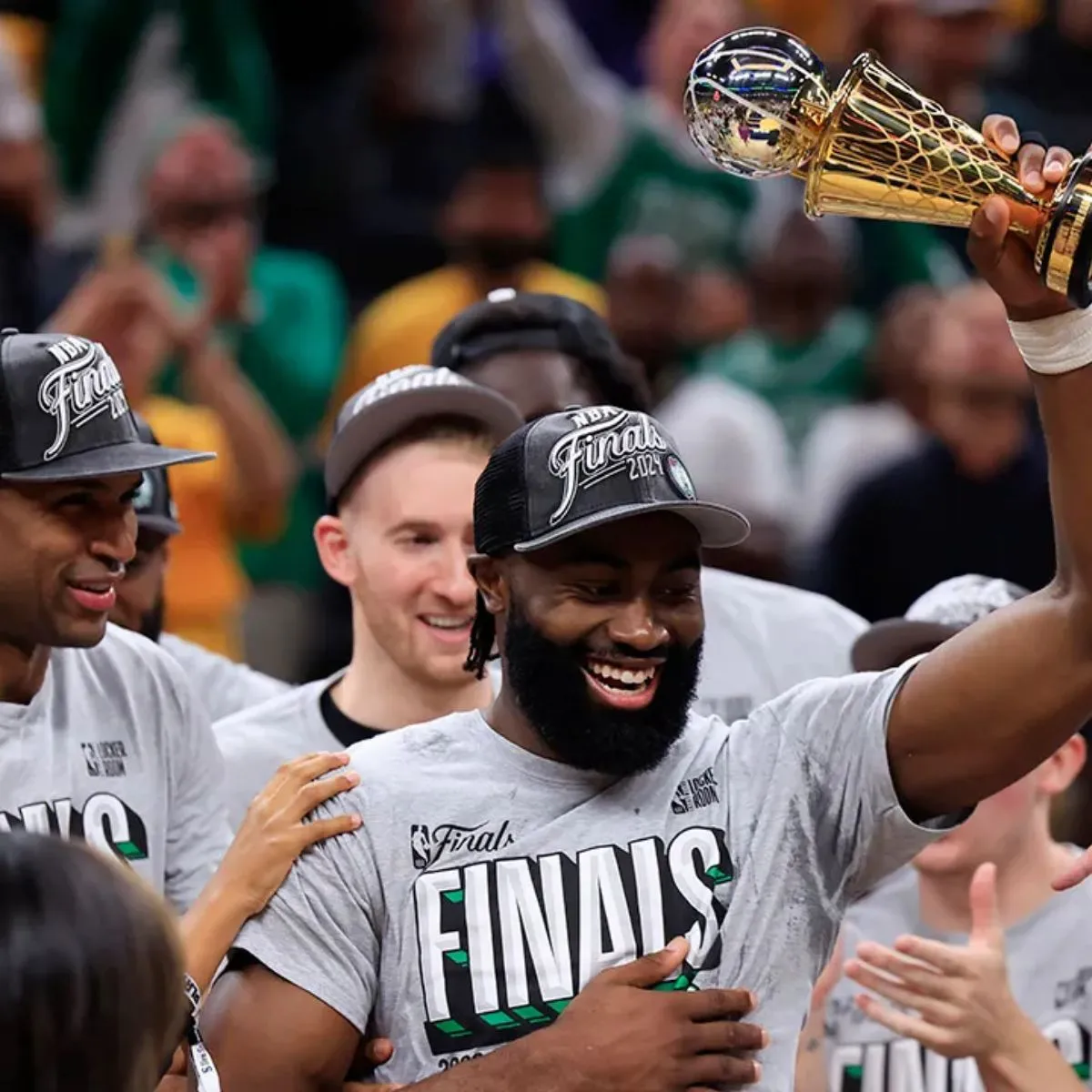 Jaylen Brown welcoming all challengers to Celtics' NBA championship