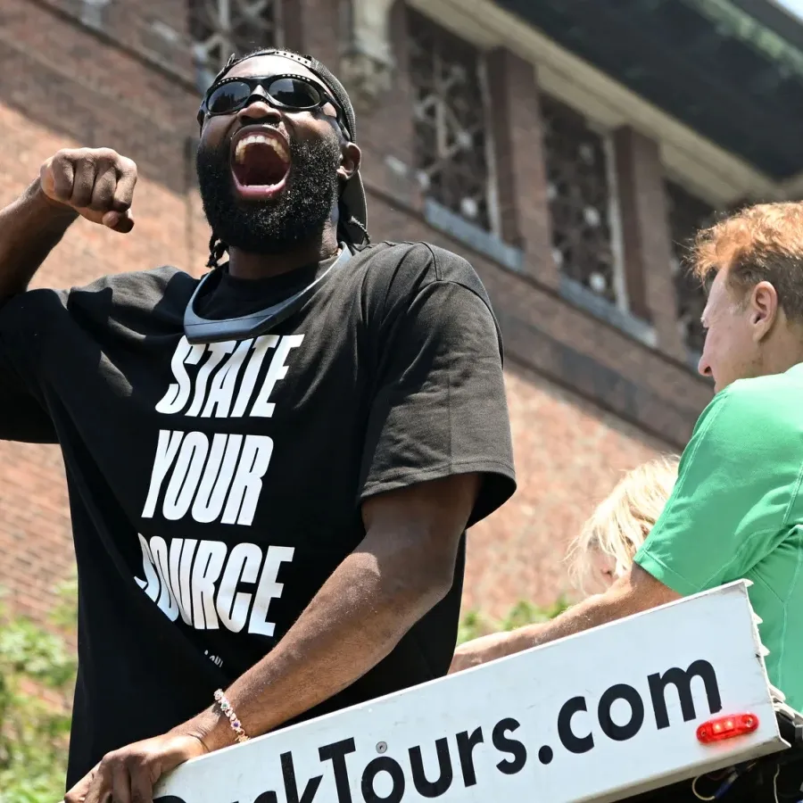 Jaylen Brown welcoming all challengers to Celtics' NBA championship