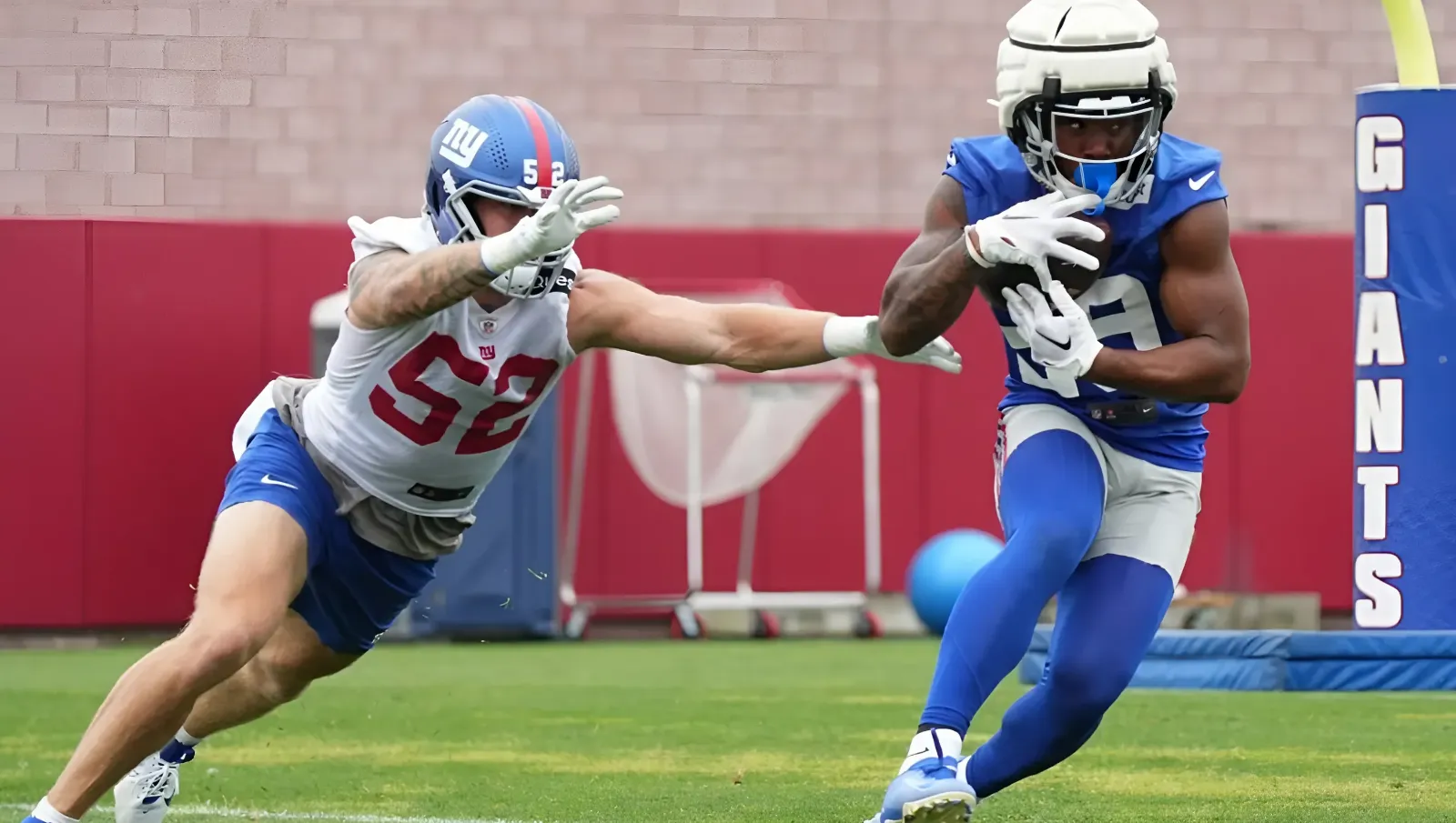 Giants teammates poke fun at rookie RB after injury scare: ‘Paul Pierce’